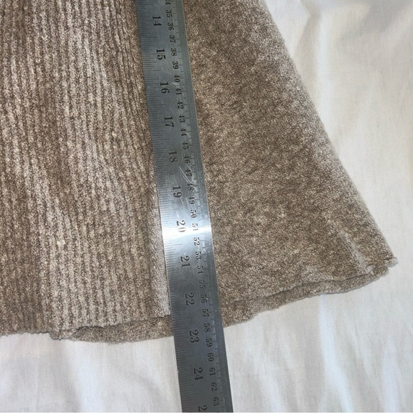 Free People Tan Ribbed Scoop Neck Sweater - Picture 6 of 8